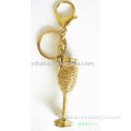 Promotional Alloy Gold Cup Shaped Keychain for Gift